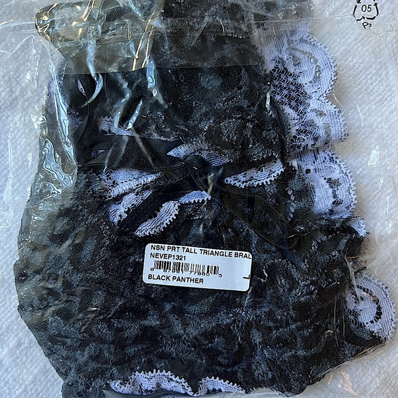 Cosabella - Tall Triangle Bralette in Black Panther. NWT - Picture 3 of 4